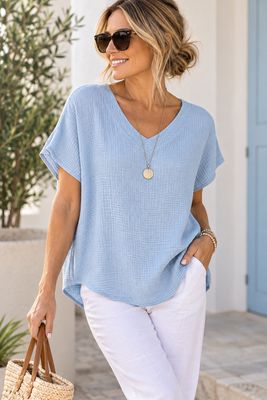 JNJ Breeze Top M104 - Lt Blue