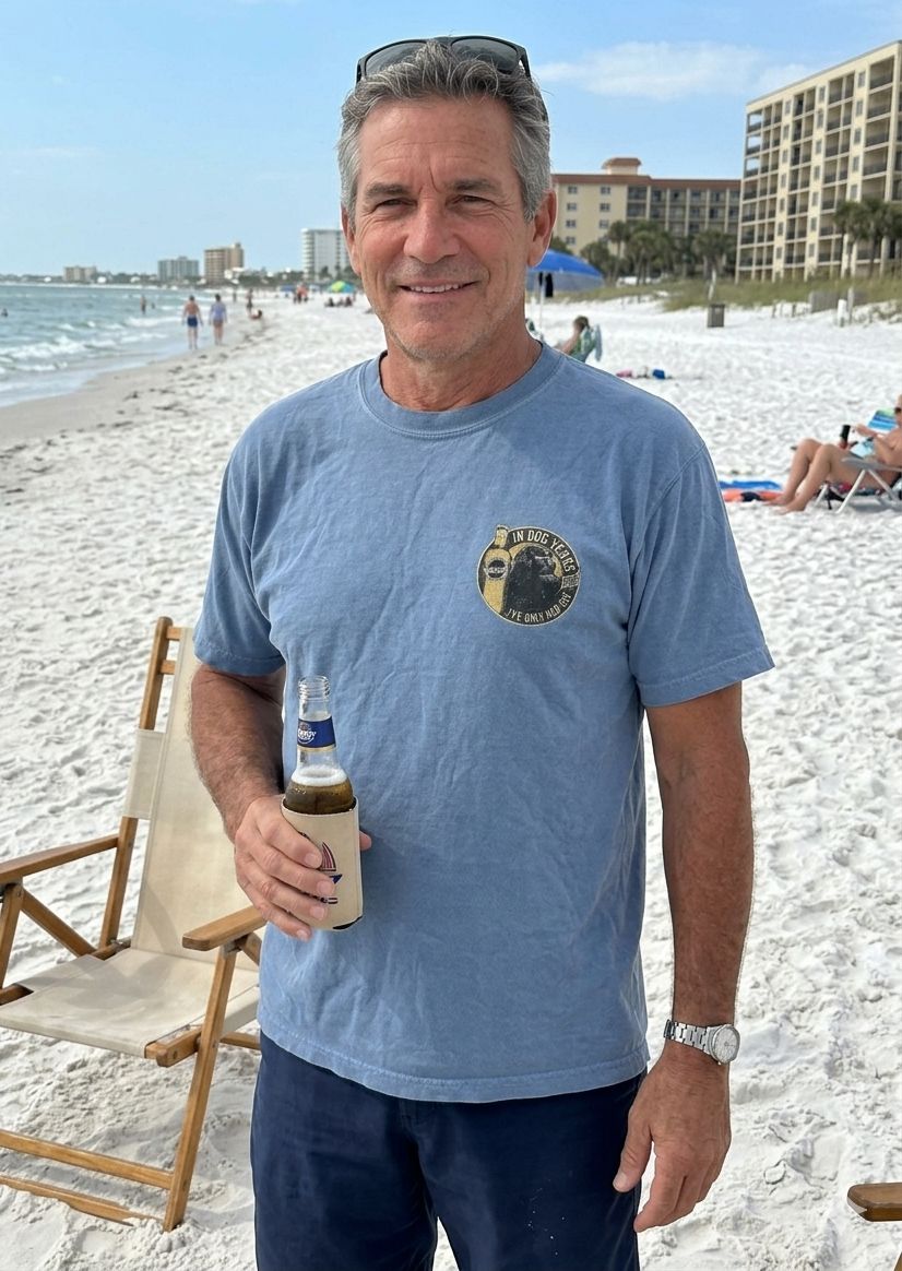 T-shirt Dog Years - Blue Jean