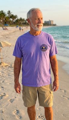 T-shirt Cold Beer Nights - Violet