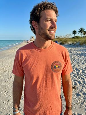 T-shirt Cold Beer Nights - Salmon