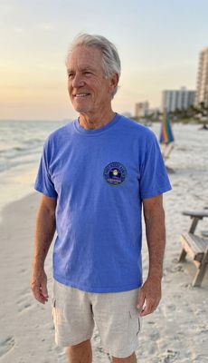 T-shirt Cold Beer Nights - Flo Blue