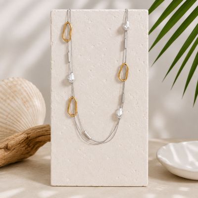 JWL Necklace N013153 - Silver/Gld