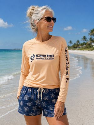 Rashguard Barefoot Paradise Ladies - Peach