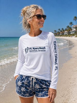 Rashguard Barefoot Paradise Ladies - White