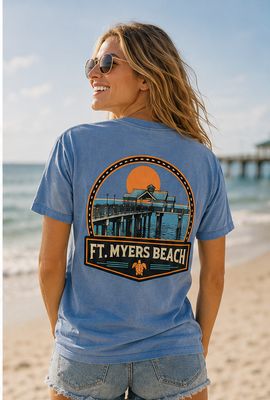 T-shirt Great Escapes - Washed Denim