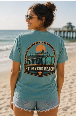 T-shirt Great Escapes - Seafoam