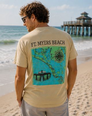 T-shirt Port of Call - Sandstone