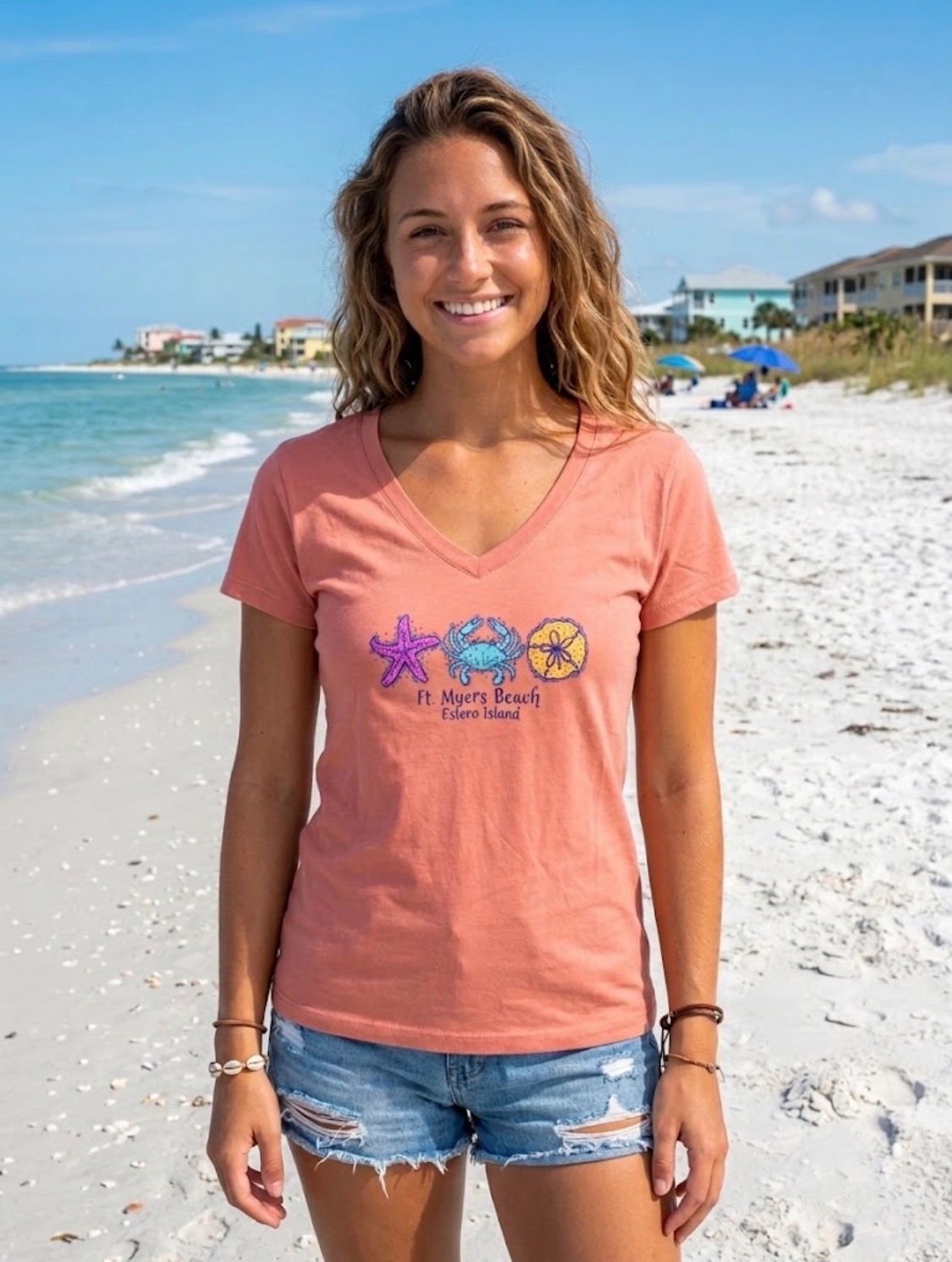 T-shirt Salty Creatures - Desert Pink