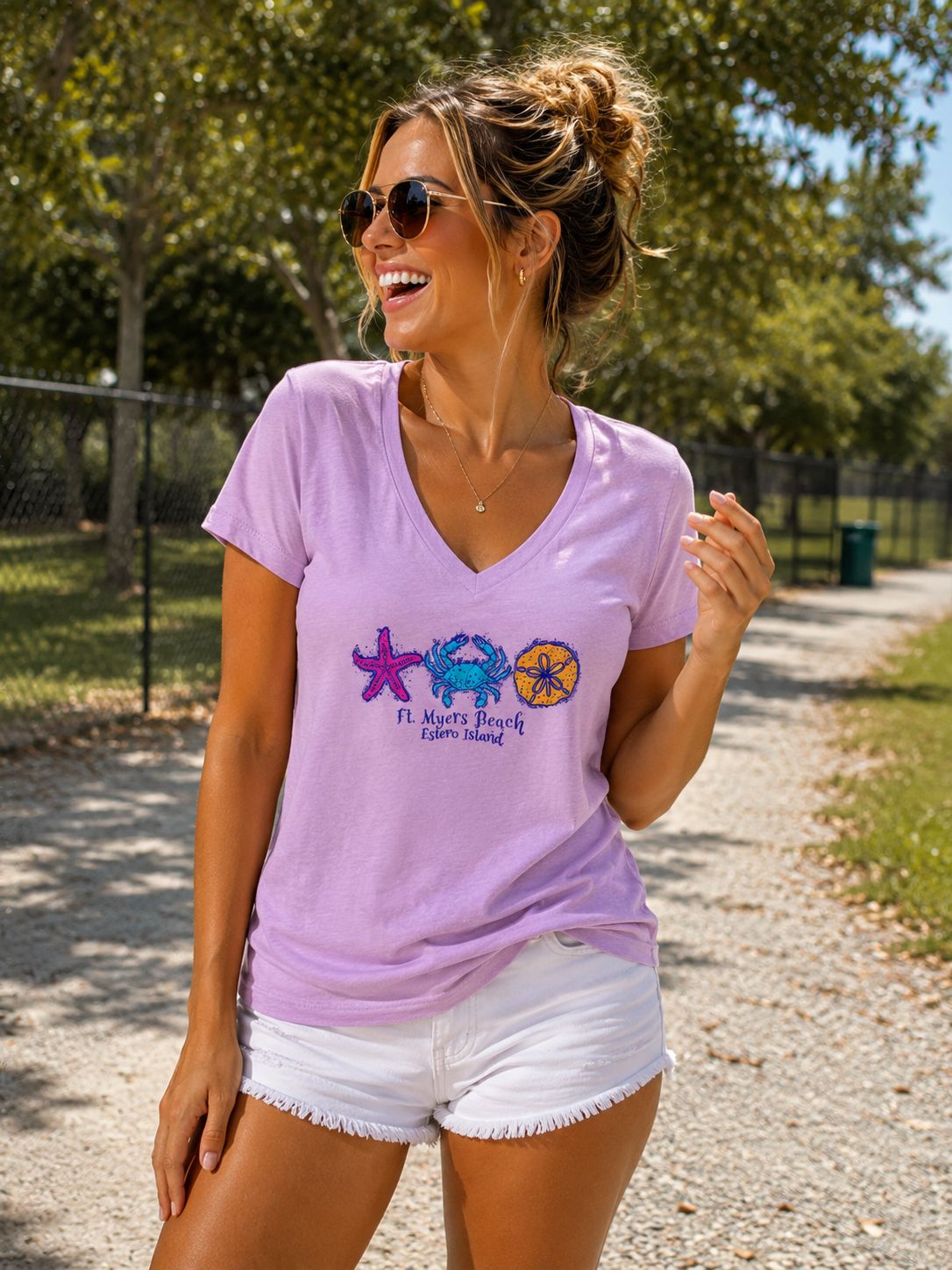 T-shirt Salty Creatures - Lilac