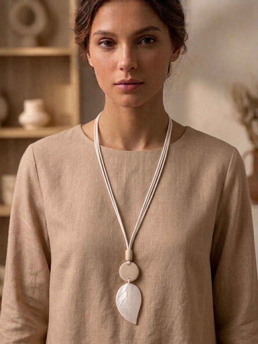 GS Necklace 85721 - White