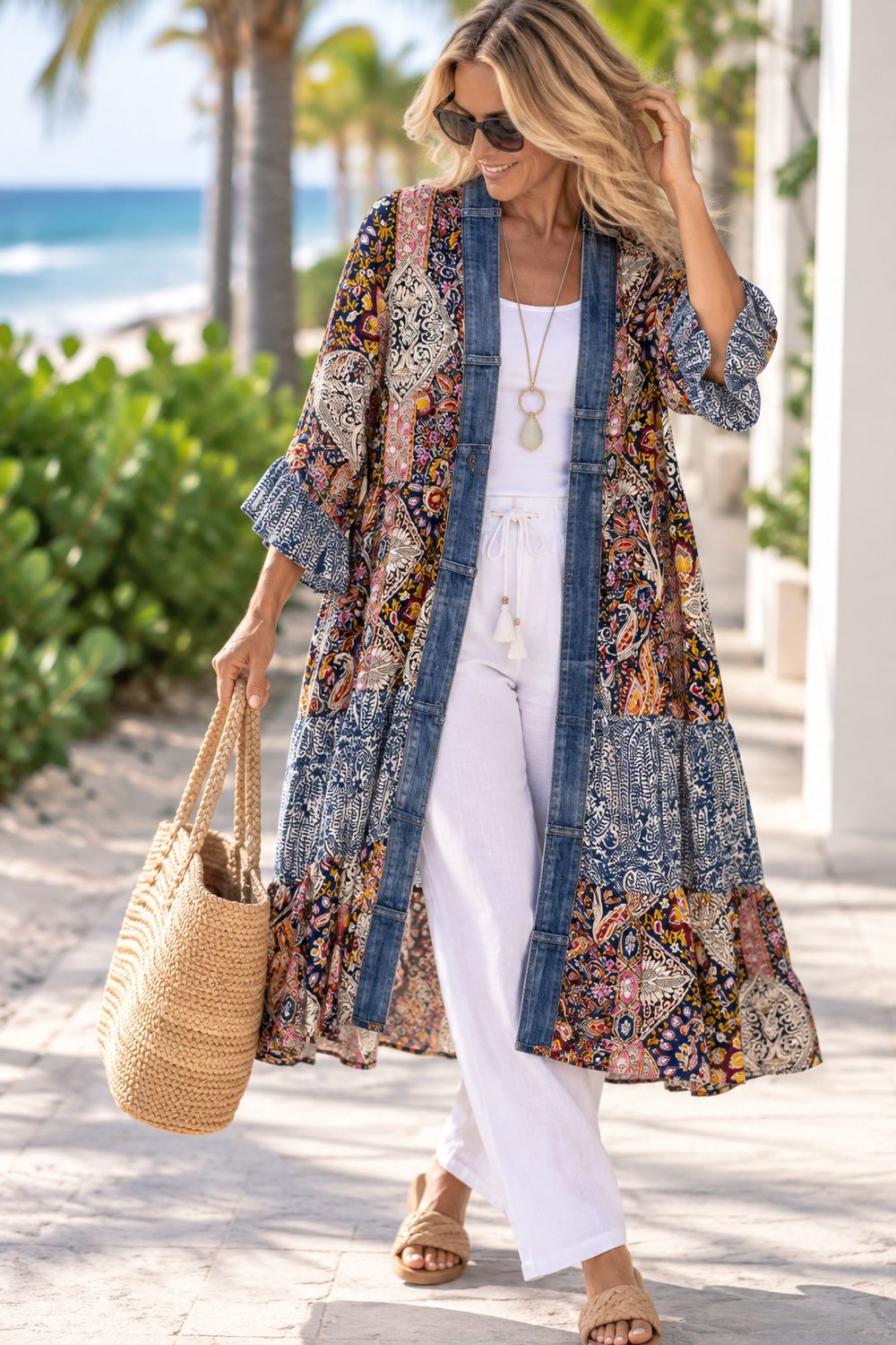 Ying Cardigan 5409 - Blue Paisley