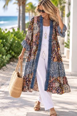 Ying Cardigan 5409 - Blue Paisley