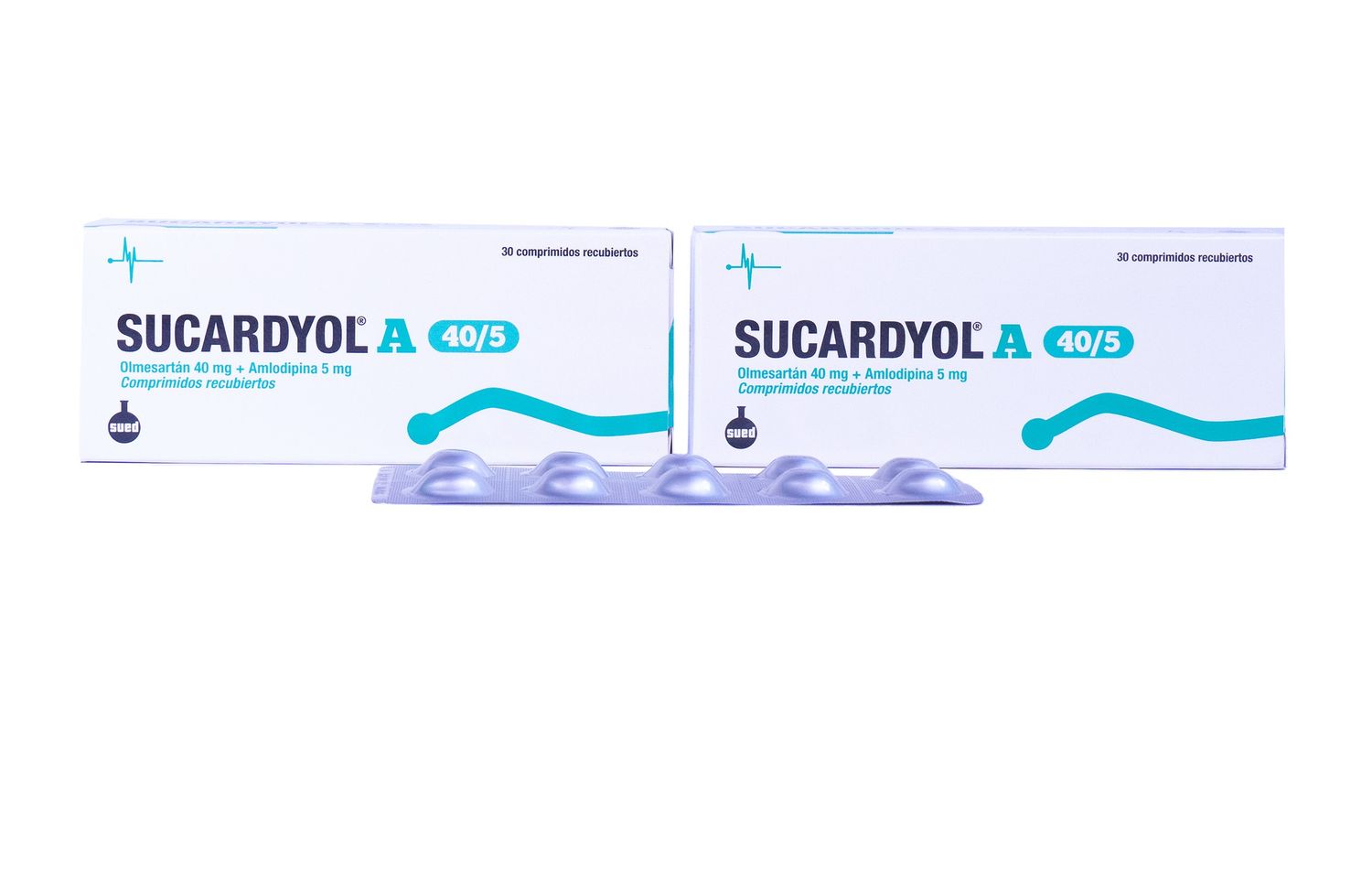 SUCARDYOL A 40 mg / 5 mg comprimidos recubiertos