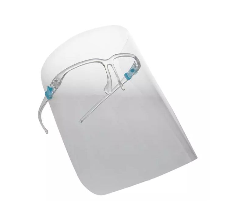 Face protector with glasses