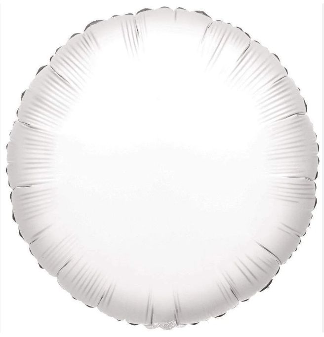 White solid balloon