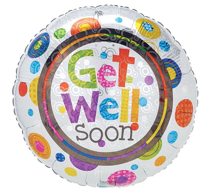 GWS 17&quot;*PKG*GET WELL SOON