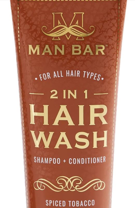 Man Bar 2 In 1 Hair Wash -Spiced Tobacco