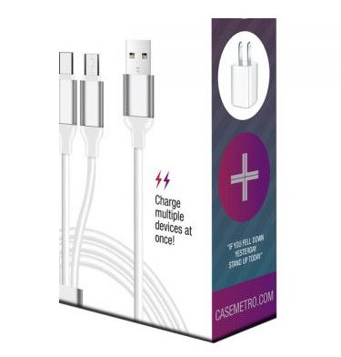 Casemetro Universal Charging Set - White (CMUNIVWHT)