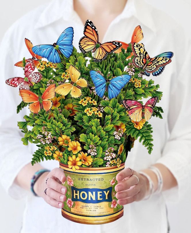 Butterflies &amp; Buttercups pop-up greeting