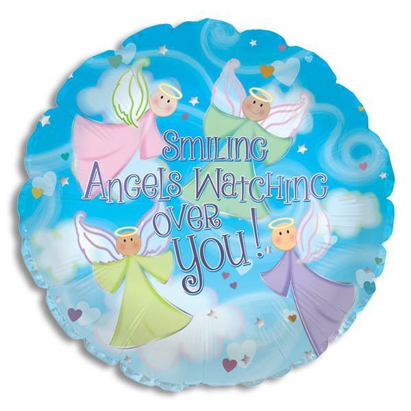 18&quot; &quot;Angels Watching Over&quot; Foil Balloon - Bagged
