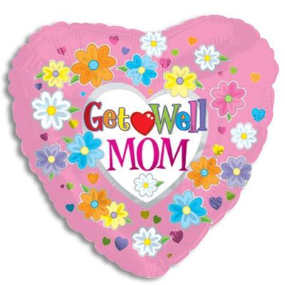 18" Get Well Mom Balloon