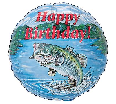 Large Mouth Fish Birthday Balloon