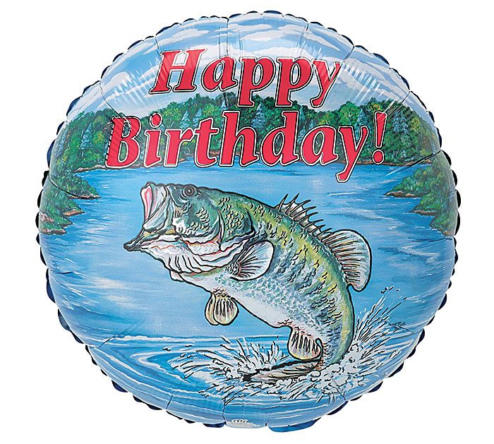 Large Mouth Fish Birthday Balloon