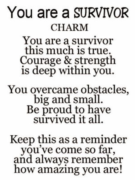 You are a Survivor charm