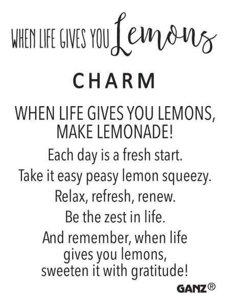 Lemon charm