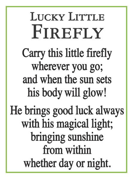 Lucky Little Firefly
