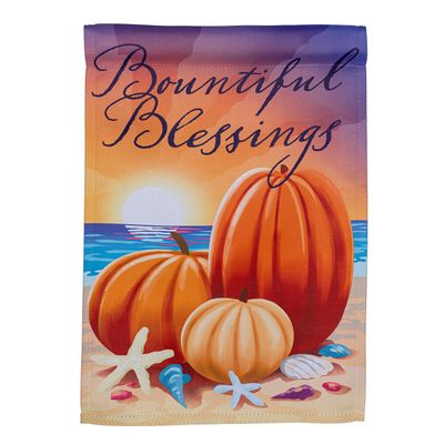 Beach Harvest Suede Garden Flag