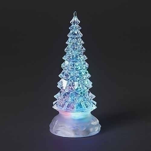 8.5&quot;H LIGHTED SWIRL TREE WITH MULTICOLOR LIGHTS; F
