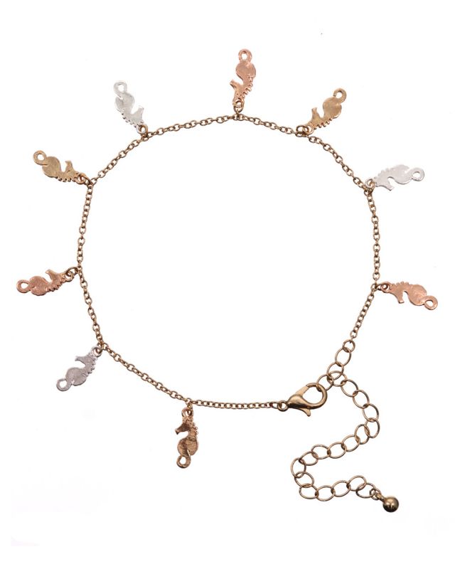 Sea Life Sea Horse Metal Anklet