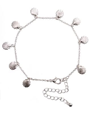 Sea Life Shell Metal Anklet