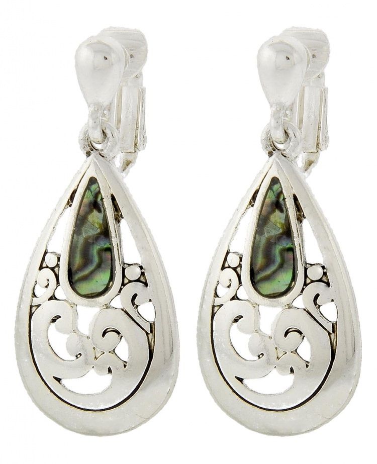 Abalone Teardrop Dangle Earring Set
