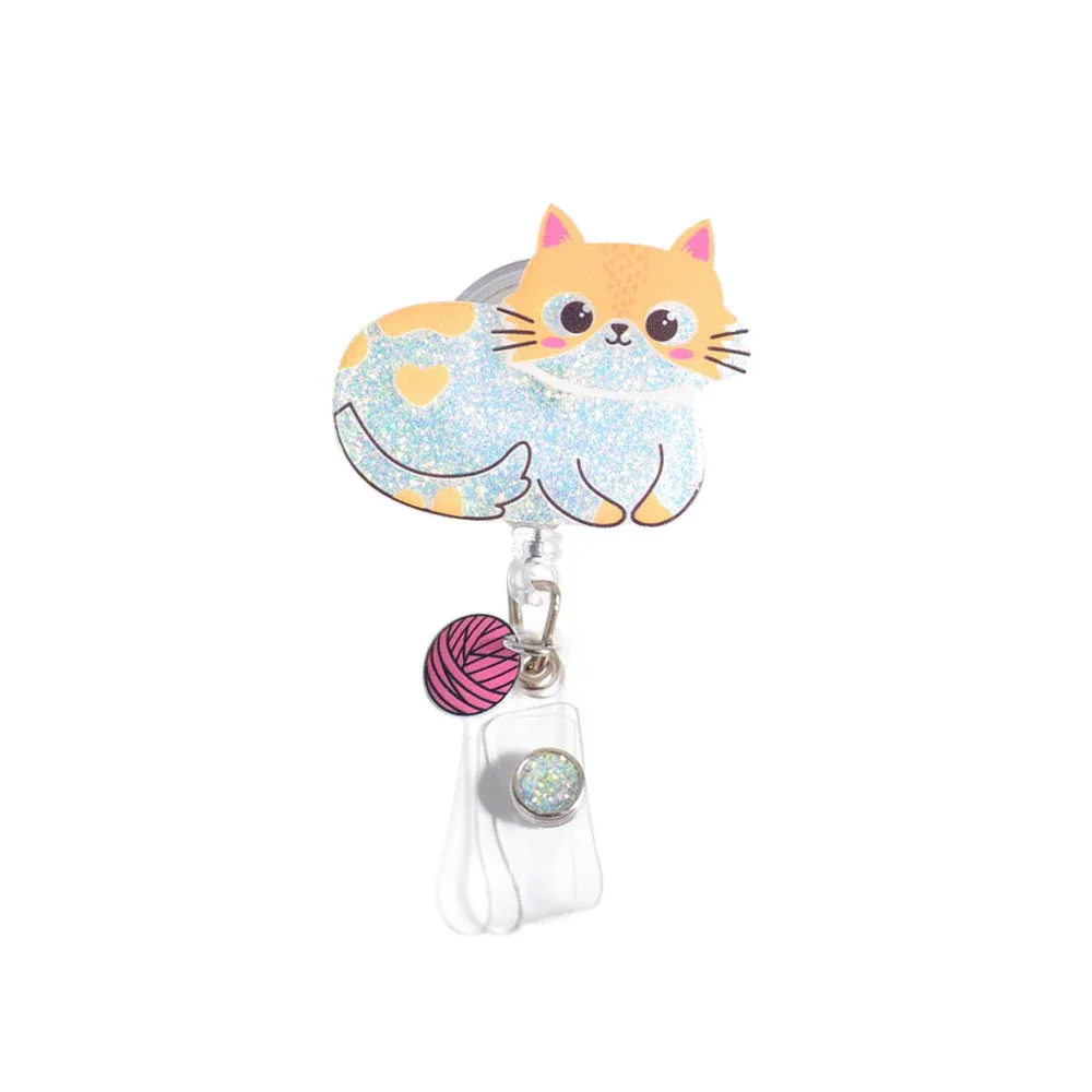 Glitterific Cat with Yarn