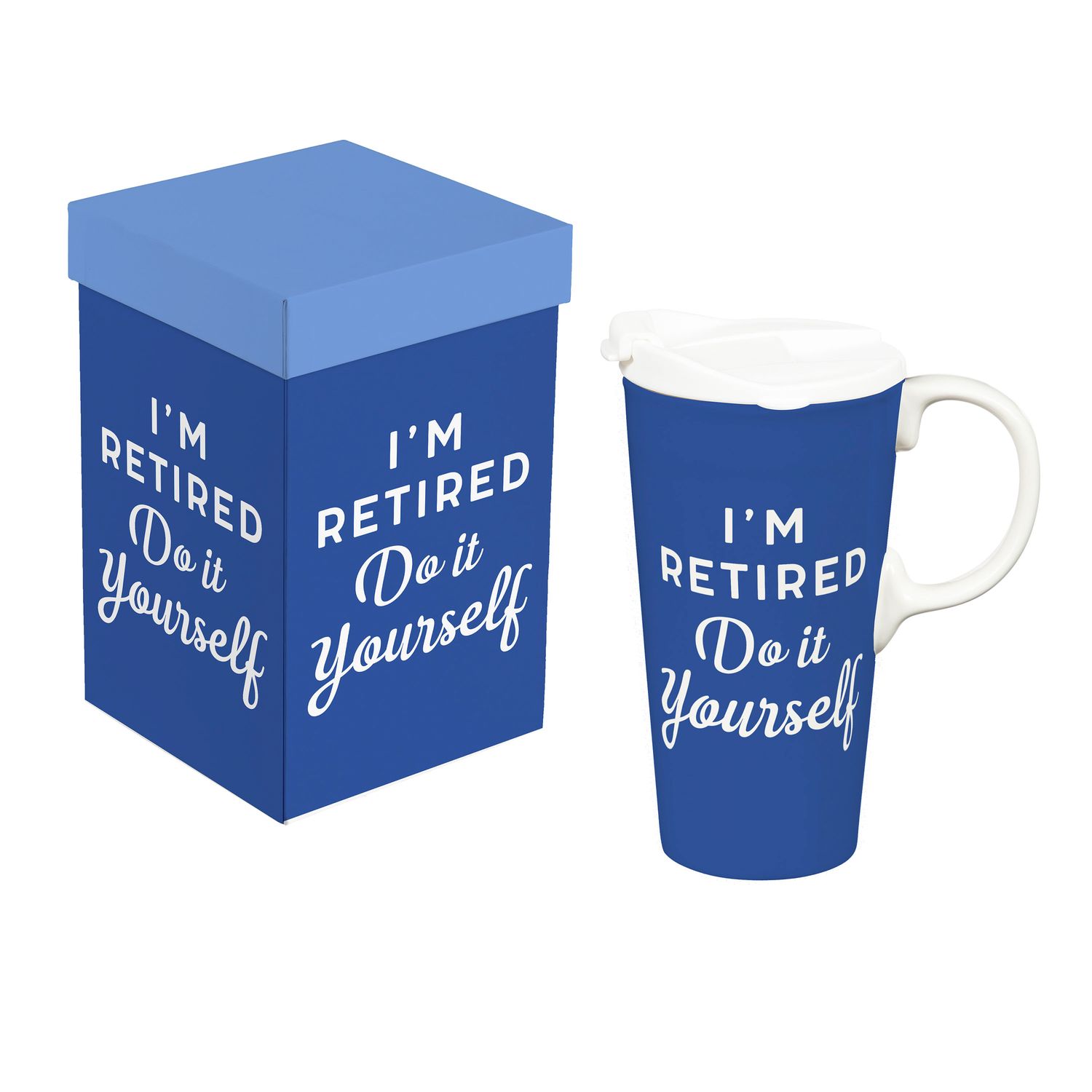 Ceramic Perfect Cup, I&#39;m Retired Do It Yourself, 17oz, Gift Box