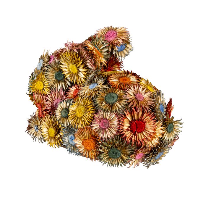 Bunny Blooms Faux Floral Table Decor Dried Floral