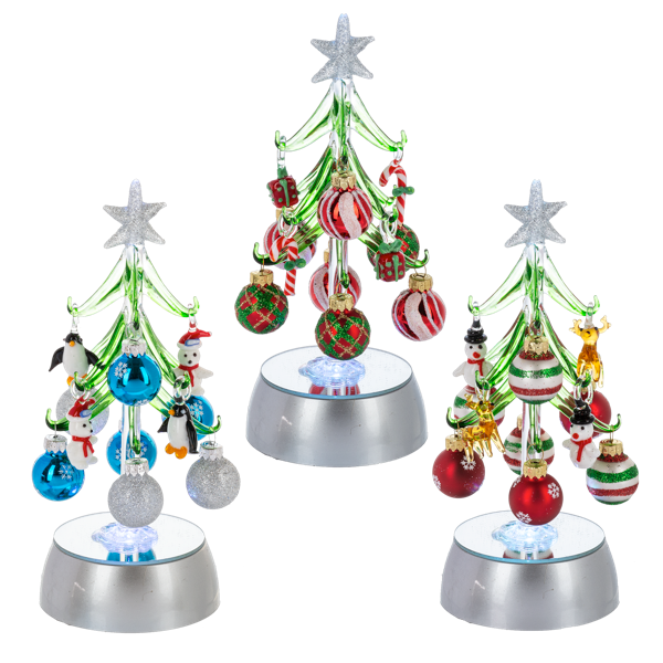 LT UP XMAS 3/ORNS:6SETPK,GL