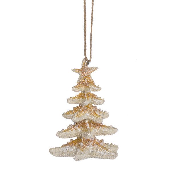 STARFISH TREE ORN RESIN