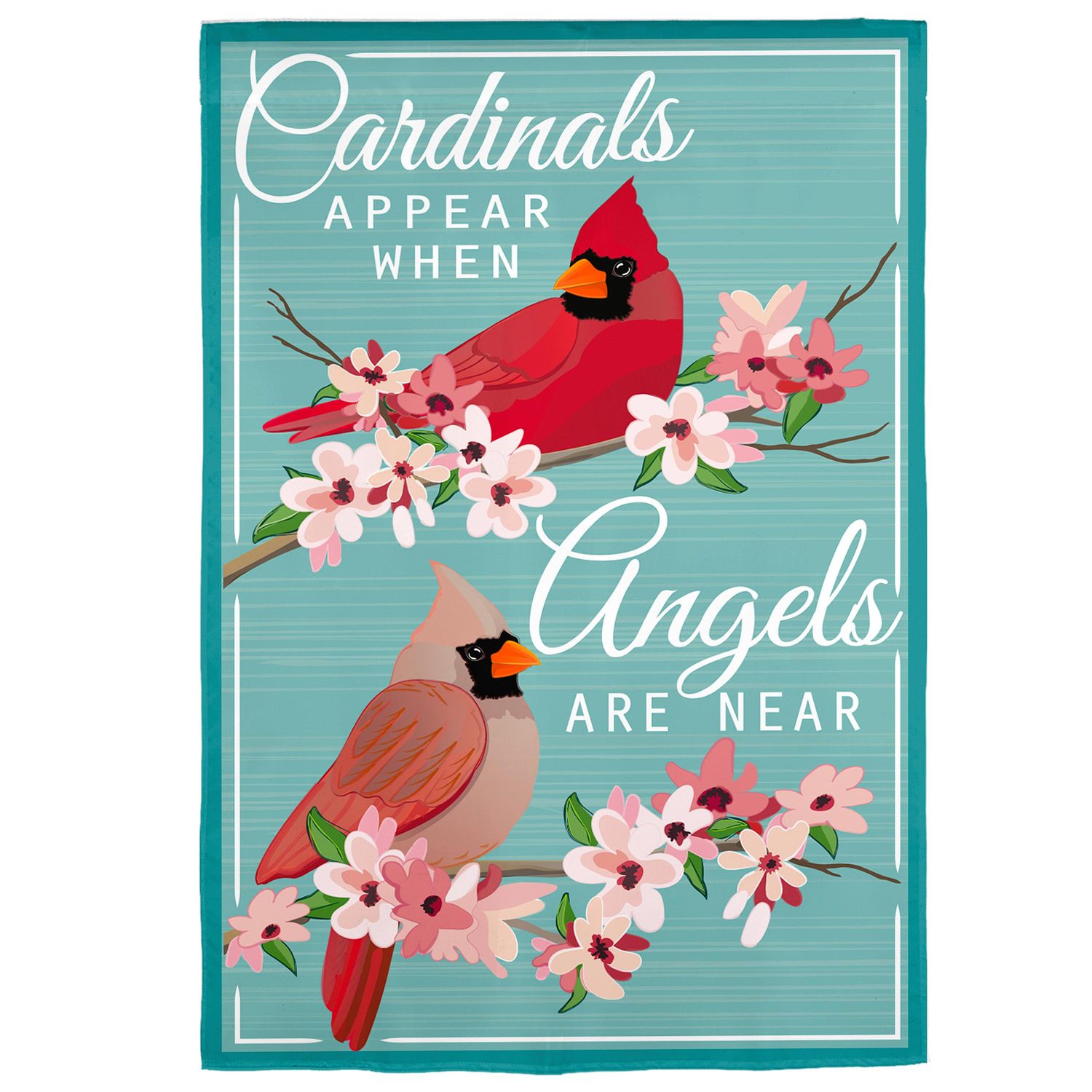 Angels are Near Applique Garden Flag