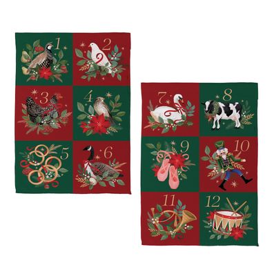 12 Days of Christmas Suede Garden Flag