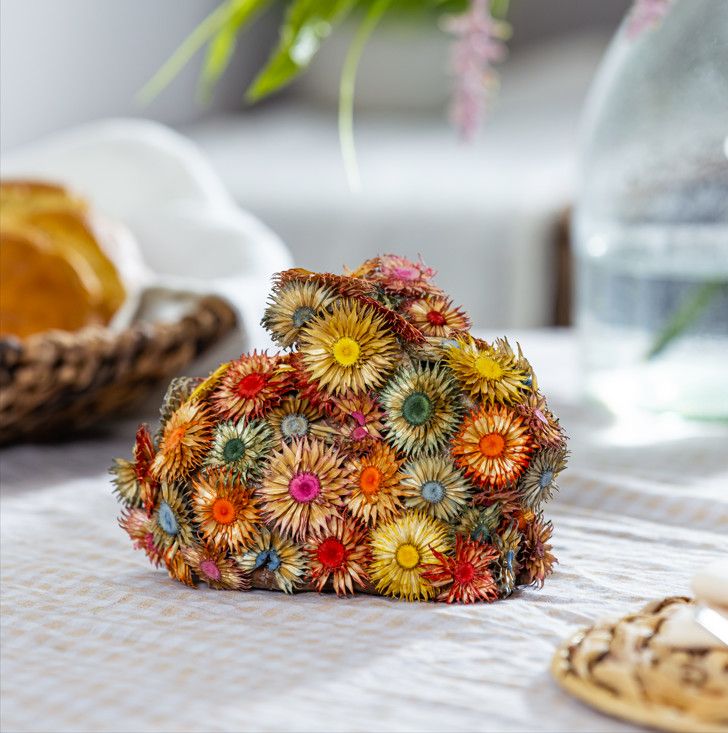 Bunny Blooms Faux Floral Table Decor Dried Floral