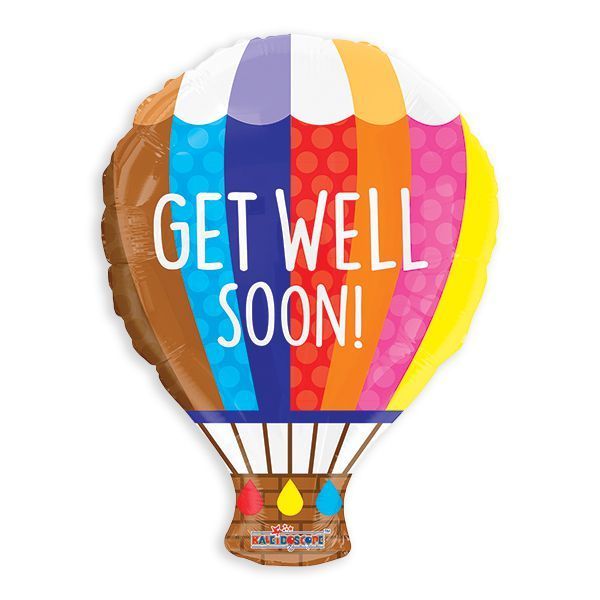Get Well Hot Air Balloon Foil Balloon