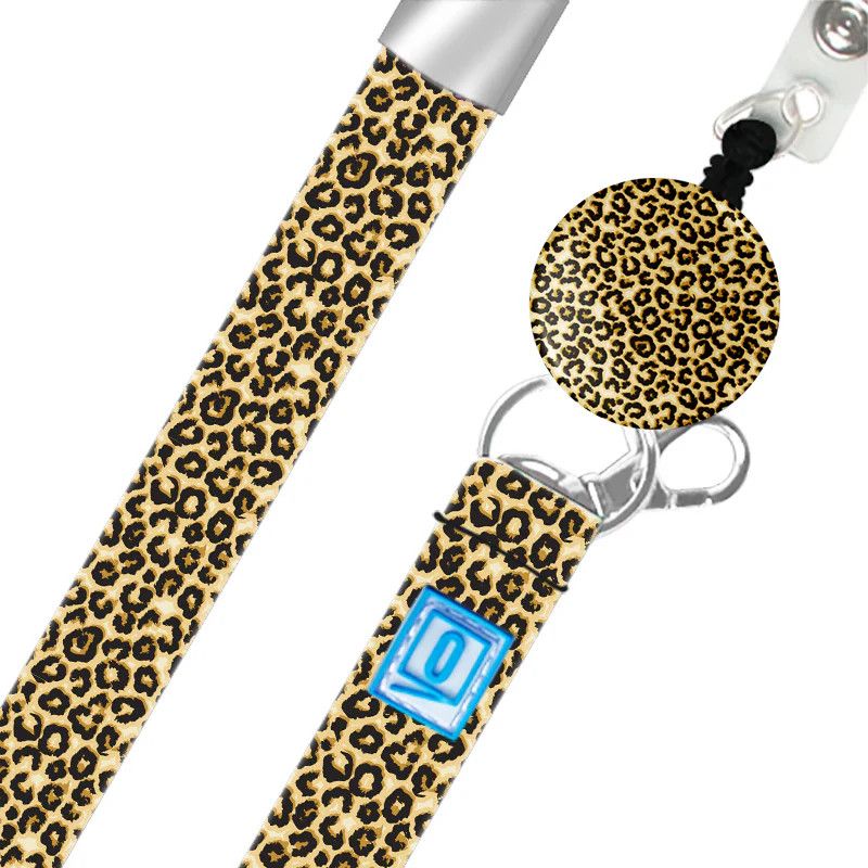Luxe Lanyard Leopard