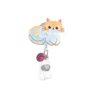 Glitterific Cat with Yarn