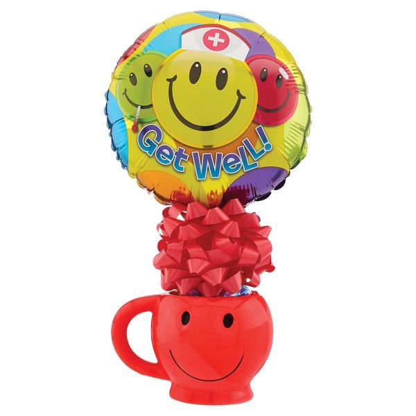 Get Well Kelliloons Smiley Mug w/Hard Candy