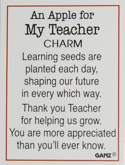 APPLE FOR TEACHER