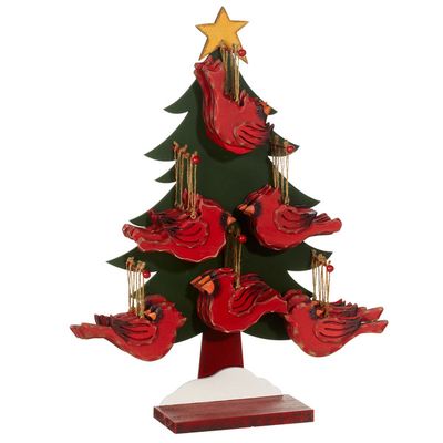 3.5" ELEGANT CARDINAL ORNAMENT