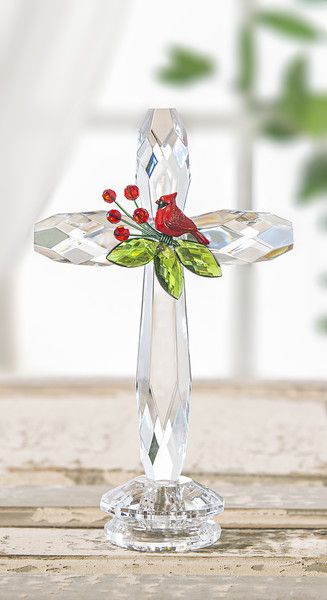 7.5" CARDINAL STAND CROSS